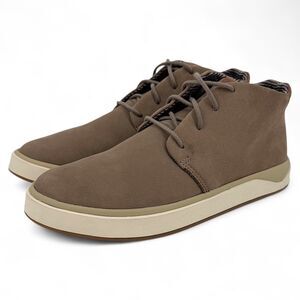 OluKai Men's Papaku 'Ili Waterproof Leather Chukka Boots Mustang Beige 9.5